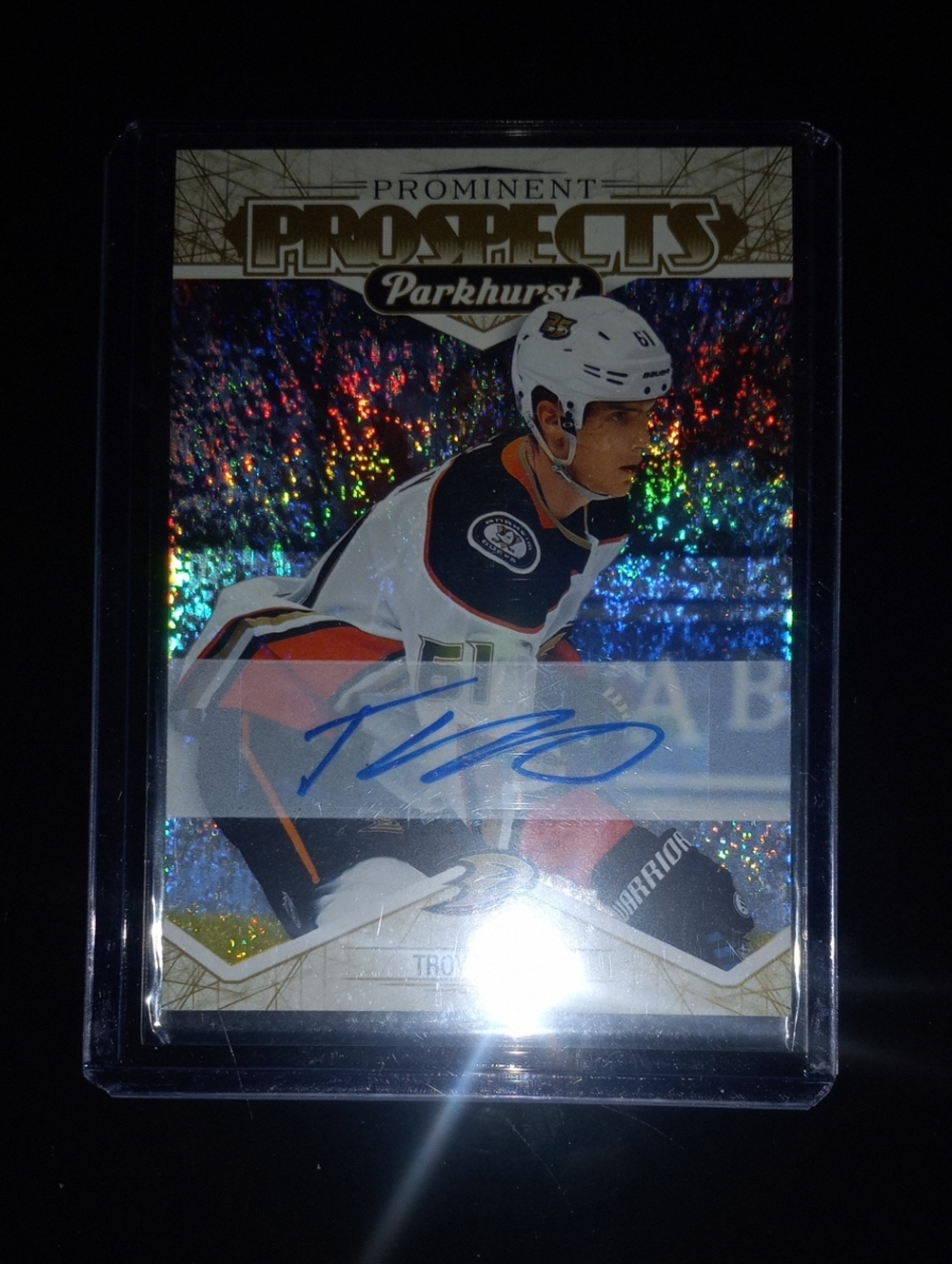 Parkhurst Prominent Prospects Hockey Card - White/Black/Orange